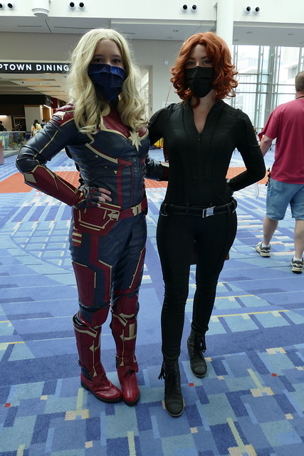 Captain Marvel and Black Widow