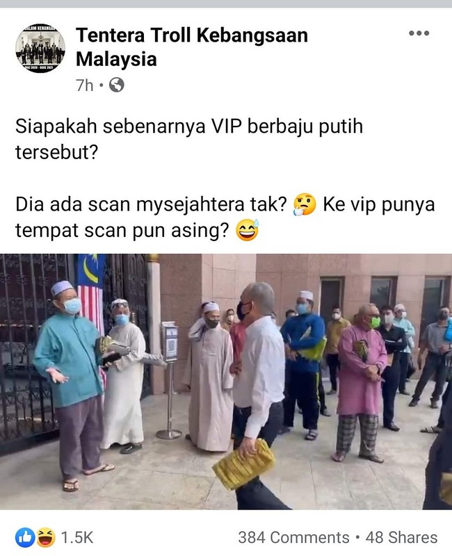 Kontroversi Kuota VIP Solat Jumaat, Netizan Lancar Satu Kempen