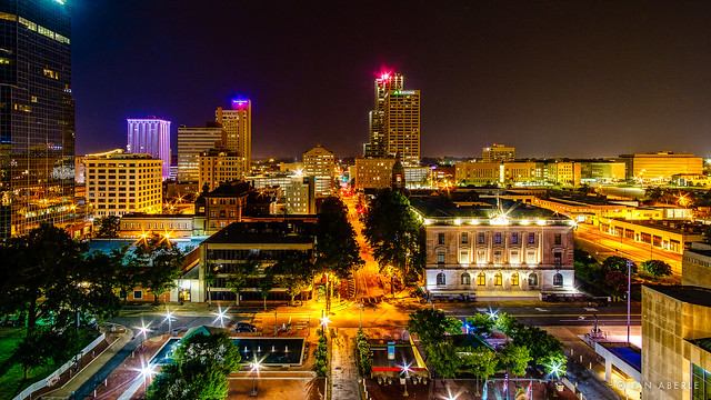 Downtown Little Rock at Night