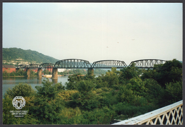 B&O Stone Viaduct Bridge from Benwood to Bellaire, July 25, 1987