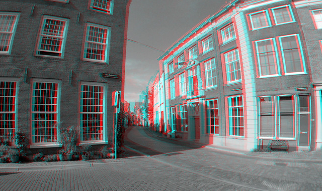 Stadhuisplein Dordrecht GoPro 3D B&W