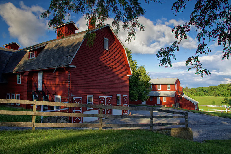 A red barn 