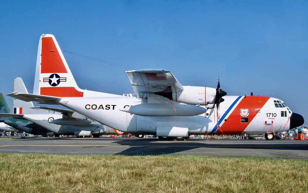 1710 HC-130H United States Coast Guard RAF Fairford 21 July 1989