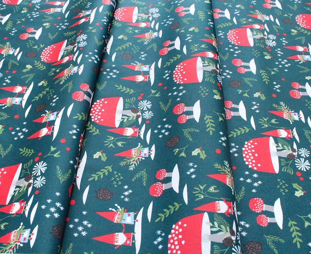 Paintbrush Studio Fabrics Gnome Noel 120-21780 Gnome Village Green