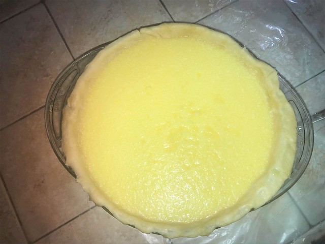Homemade Lemon Chess Pie (oven time)
