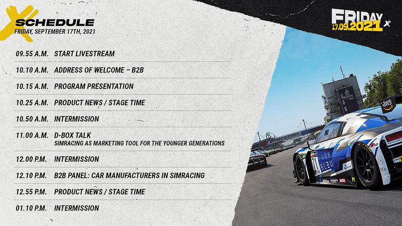 Sim Racing Expo Friday Schedule 1