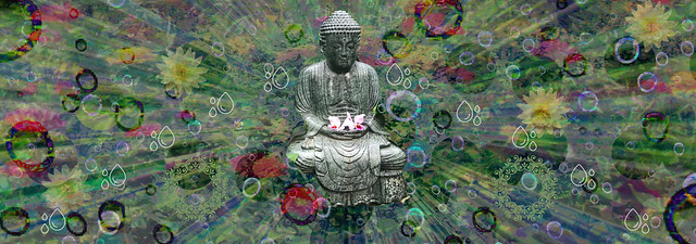 Budda's Garden Filled With Love, Tears & Hope