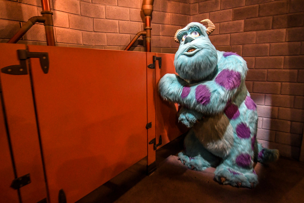 Sulley bathroom Monsters Inc Mike and Sulley to the Rescue
