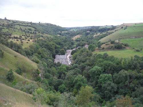Litton Mill from above SWC 385 - Buxton Circular or to Monsal Dale (via the Wye Valley) [Alternative Ending at Monsal Dale - Elevated Route]