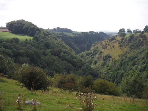 View up the Wye Valley, after rising out of Chee Dale SWC 385 - Buxton Circular or to Monsal Dale (via the Wye Valley)