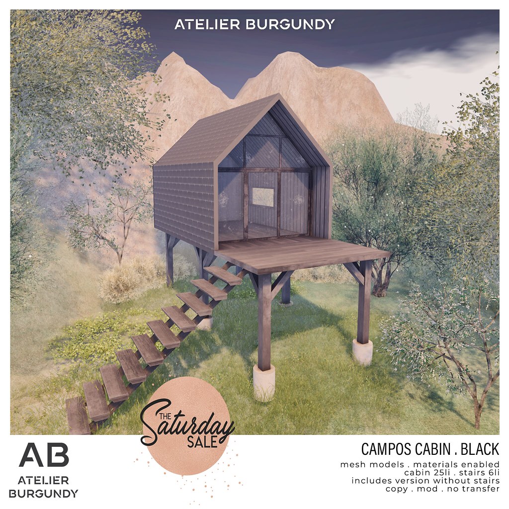 Atelier Burgundy . Campos Cabin BlackTSS