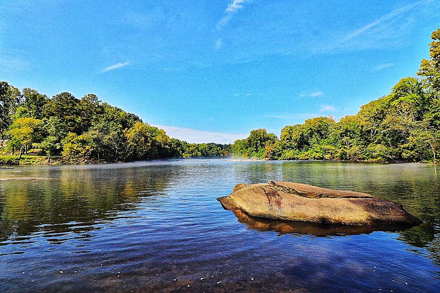 “Looking Upstream on the Saluda River”