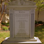 Lawrence County Confederate Veterans Memorial located on the grounds of the Lawrence County Courthouse in the town square of Moulton, AL.