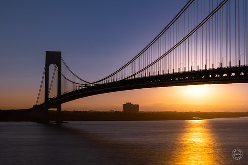 bridge nyc nys newyork newyorkcity northamerica regions richmondcounty statenisland sunrise unitedstates nationalpark newyorkharbor water