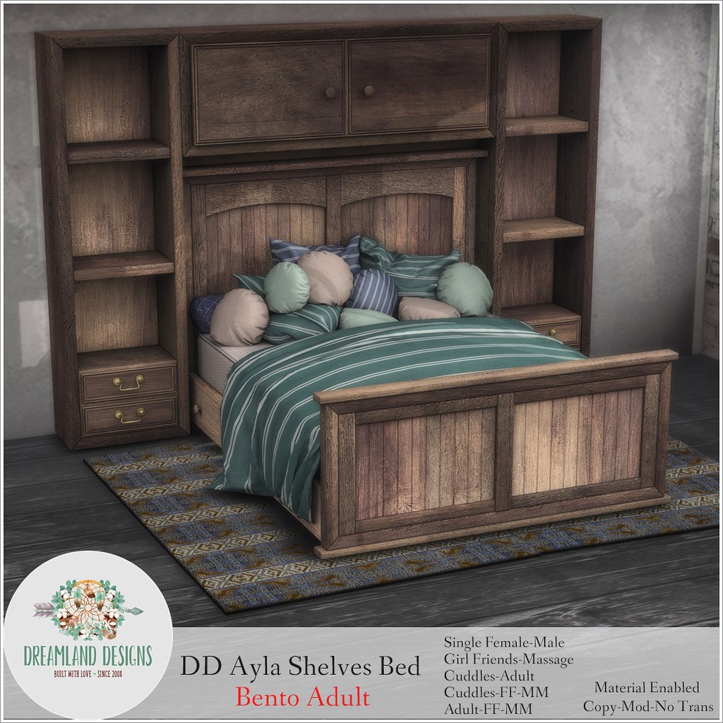 DD Aya Shelves Bed-Adult AD
