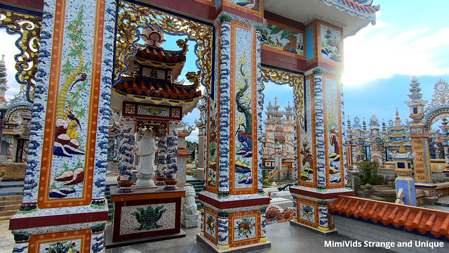Tomb city in Vietnam has thousands of tombs built like palaces and sophisticated ceramic mosaics