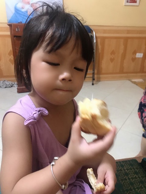 Eating bread