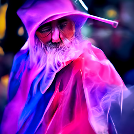 'a wizard | vivid colors' CLIP Guided Diffusion v6 Text-to-Image