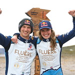 KANGERLUSSUAQ, GREENLAND - AUGUST 29: race winners Catie Munnings (GBR)/Timmy Hansen (SWE), Andretti United Extreme E during the Arctic X-Prix at Kangerlussuaq on August 29, 2021 in Kangerlussuaq, Greenland. (Photo by Sam Bagnall / LAT Images)