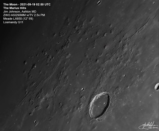 The Moon - 2021-09-19 02:50 UTC - The Marius Hills