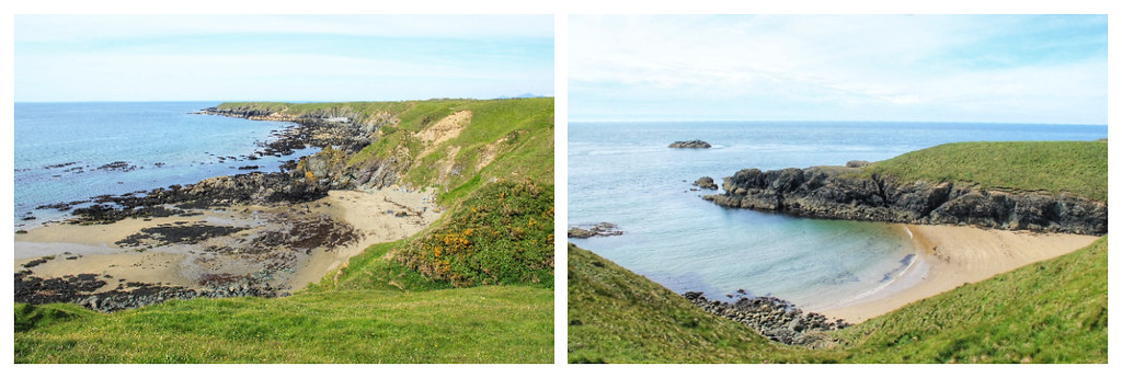 Hidden coves and secluded beaches between Whistling Sands and Porth Colmon, Llyn Peninsula
