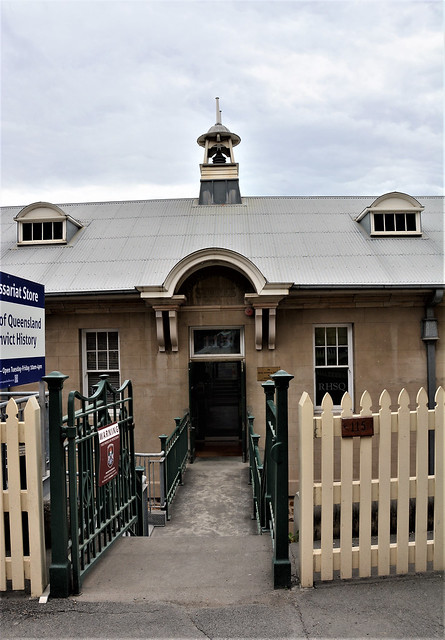 Brisbane Commissariat established 1829, William Street entrance across a gangway to the oldest occupied building in Queensland Australia