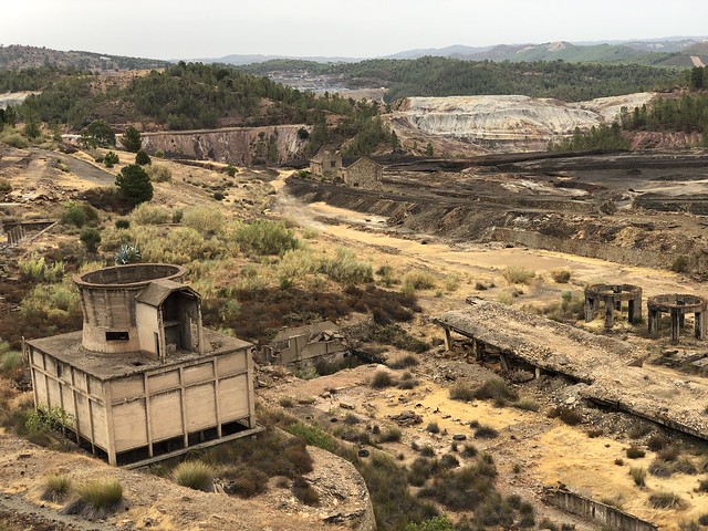 Restos de la explotación de Minas de Riotinto (Huelva)