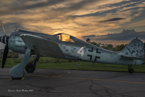 Fw-180 by Summer Road Studios, Evening sun on a Fw-180 at Tri-State Warbird Museum, Ohio.ohio aircraft aviation warbird tristatewar