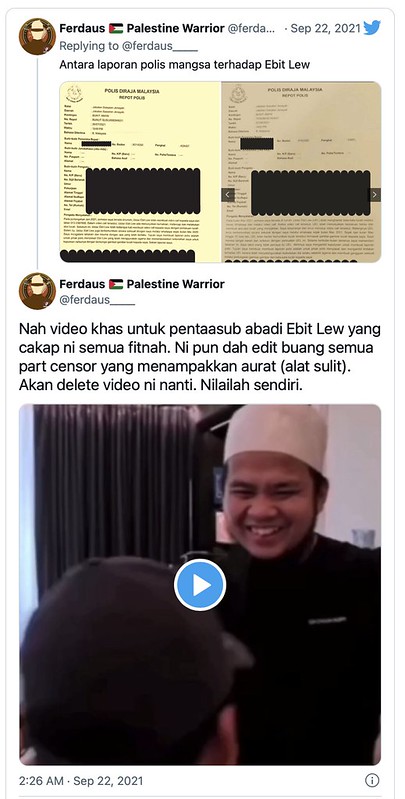 Netizen Tunjuk Bukti Lelaki Dalam Video Lucah Memang Ebit Lew?