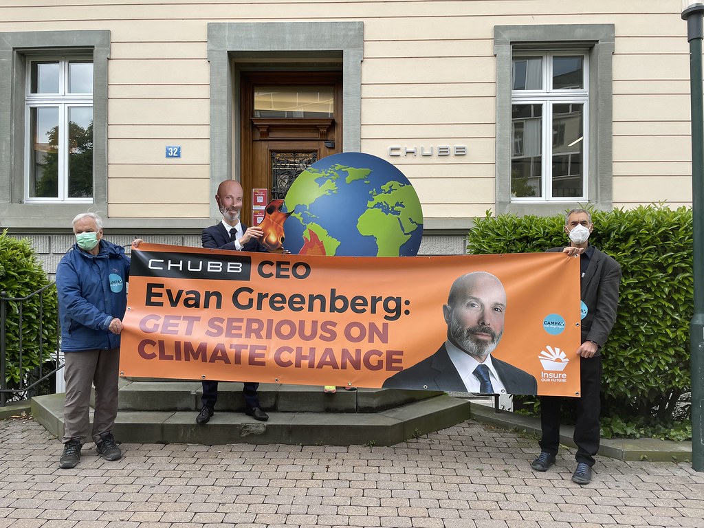 2021-05-19: Chubb Day of Action - Letter delivery at Chubb Headquarters in Zurich, Switzerland