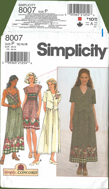 Simplicity 1997 8007 dress sundress jacket