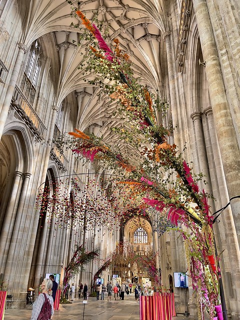 Exhibits in the 2021 Flower Festival held in Winchester Cathedral