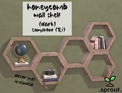 .sprout. honeycomb shelf (dark)
