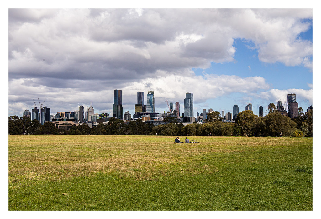 Melbourne skyline viewed from Royal Park