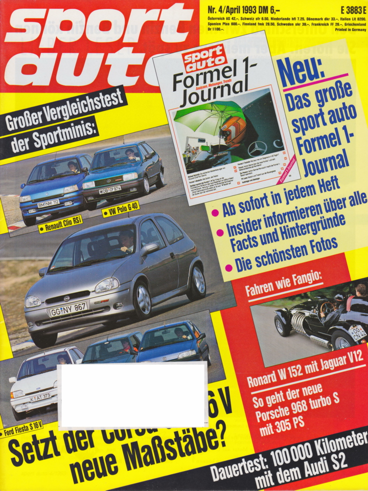 Image of sport auto - 1993-04 - cover