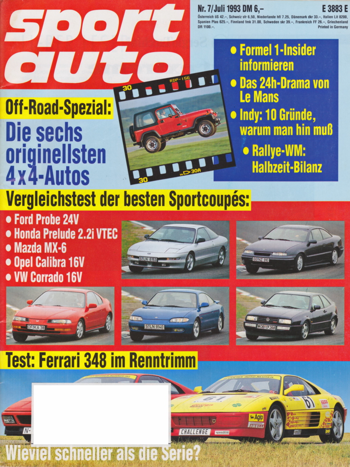 Image of sport auto - 1993-07 - cover