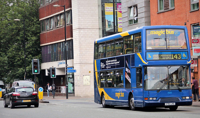 X793 JHG, Stagecoach (Magic Bus) Dennis Trident 17650, Manchester, 5th. September 2014.