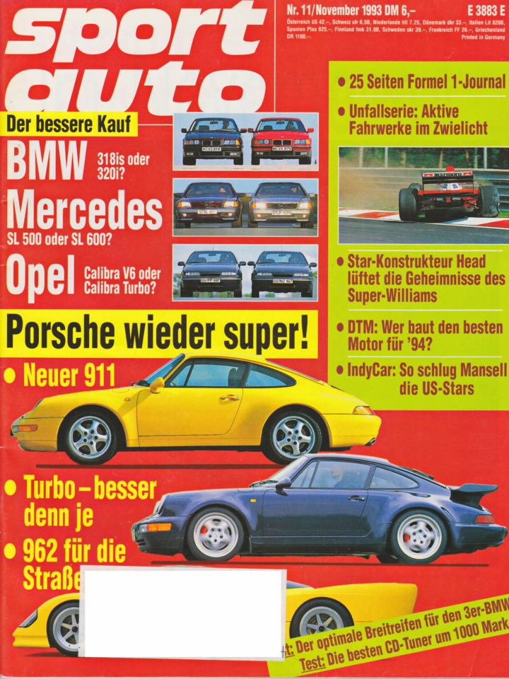 Image of sport auto - 1993-11 - cover