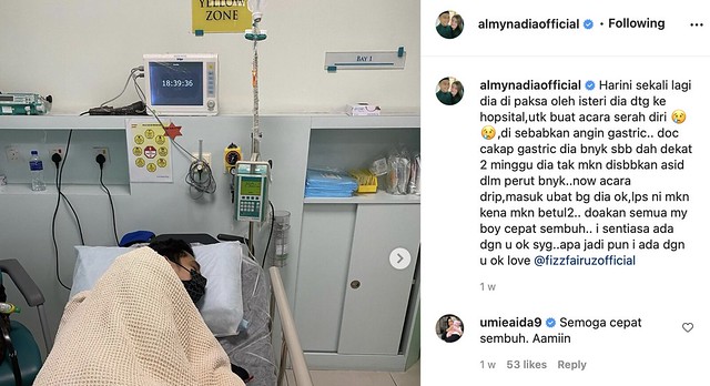 Almy Nadia Tertekan, Badan Fizz Fairuz Kurus Kering Sakit Misteri Lepas Balik Shooting
