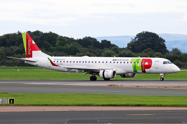 CS-TTX 2 Embraer E-190-200LR(E-195) TAP Air Portugal (PGA Portugalia) MAN 26SEP21
