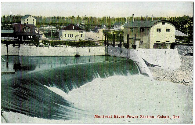Montreal River Power Station. Cobalt, Ont. Postcard.