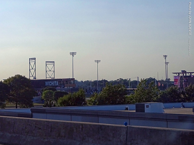 View of Riverfront Stadium from US-54/400, 27 Aug 2021