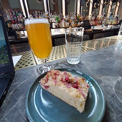 Fresh Coffee Cake and Beer