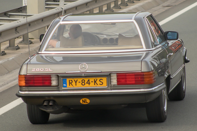 Mercedes-Benz 280SL from 1978 in Holland.