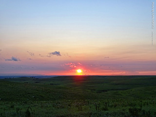 Sunset in the Flint Hills, 10 July 2021