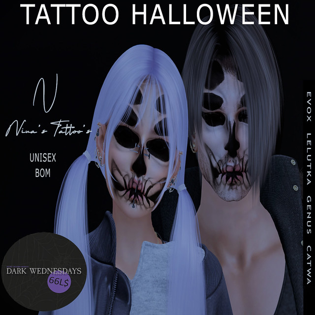 Tattoo Unisex BOM - EVOX/Normal - Halloween 8 - Nina's Tattoo's