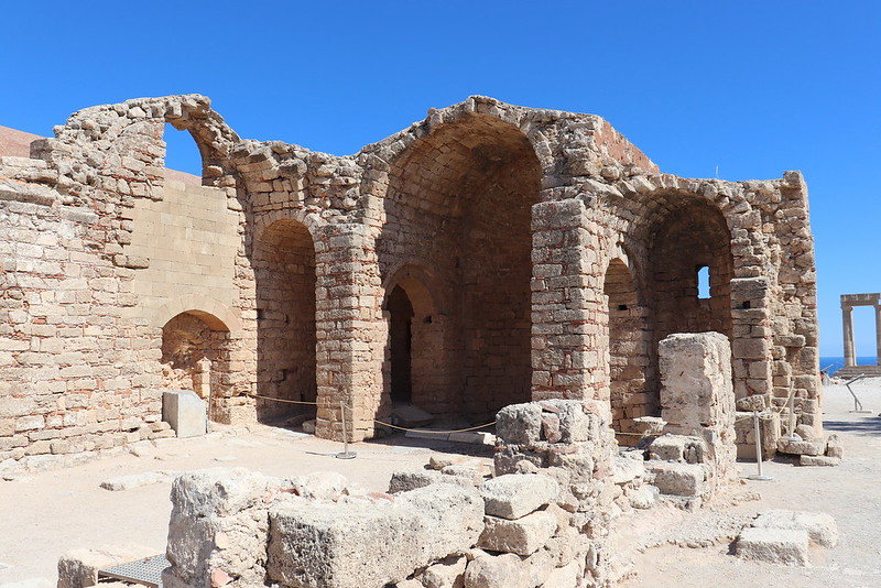iglesia en la Acrópolis de Lindos