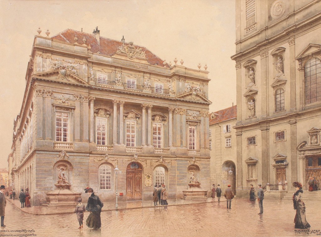 Richard Moser «University Square Vienna. Academy of Science», 1905