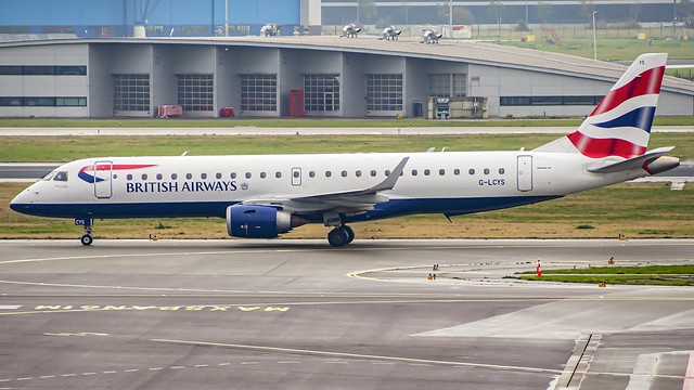 British Airways (BA CityLine) Embraer EMB190 G-LCYS Amsterdam Schiphol (AMS/EHAM)