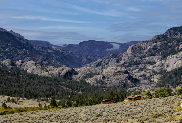 Whiskey Mountin Conservation Camp and the Wind River Mountains 03527c